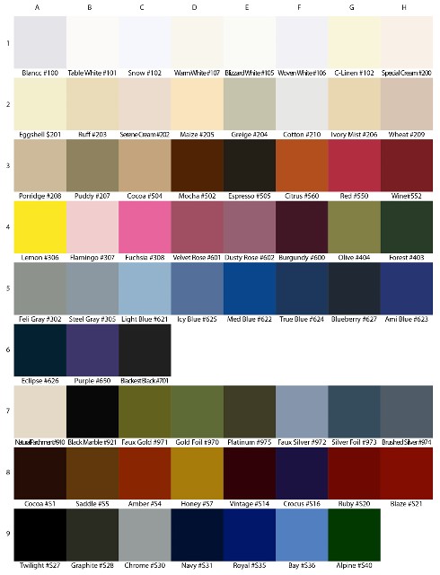 Color Chart
