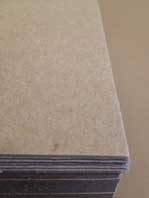 Corner of Chip Board Stack